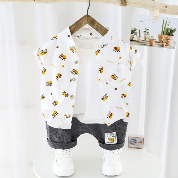 summer baby boy clothes set kids printed short sleeve shirt+shorts 2pcs casual toddler boys outfits cotton cardigan newborn suit y200803, White
summer baby boy clothes set kids printed short sleeve shirt+shorts 2pcs casual toddler boys outfits cotton cardigan newborn suit y200803, White