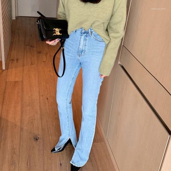 vintage flare jeans blue high waist button split floor-length women denim jeans fashion female denim pant 2020 spring1
vintage flare jeans blue high waist button split floor-length women denim jeans fashion female denim pant 2020 spring1