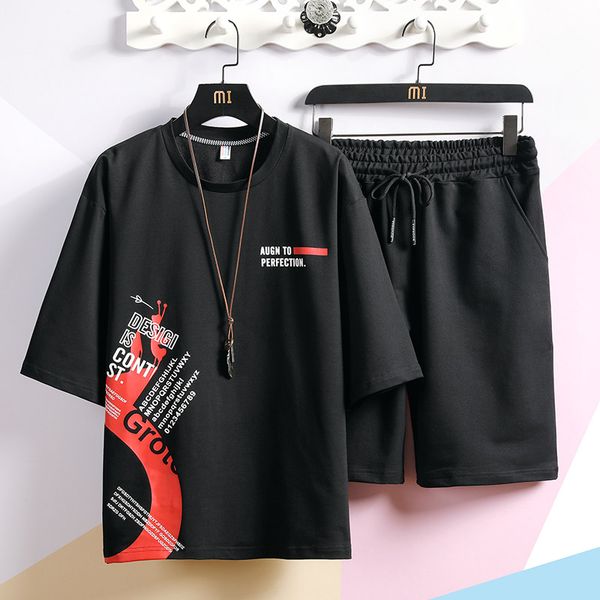 men's japanese streetwear sets summer t-shirt shorts men hip hop punk print tracksuit korean clothes male, Gray
men's japanese streetwear sets summer t-shirt shorts men hip hop punk print tracksuit korean clothes male, Gray