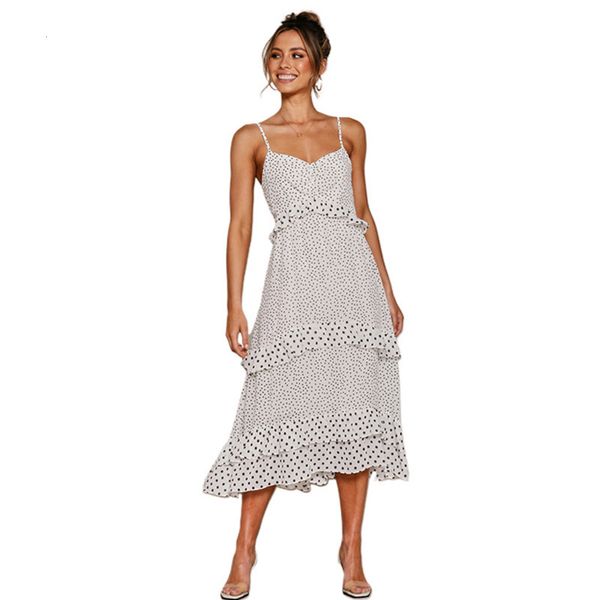 dress 2020 new women's ruffle floral suspender skirt, Black;gray
dress 2020 new women's ruffle floral suspender skirt, Black;gray