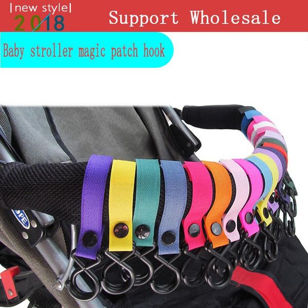 4pcs Plastic Magic Baby Stroller Hooks Baby Stroller Accessories Hook Pram Pushchair Hanger Hanging Pram Random Color