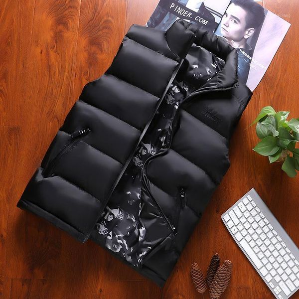 men's vests sleeveless down cotton vest men's loose plus size fertilizer warm jacket winter waistcoat trend 1, Black;white
men's vests sleeveless down cotton vest men's loose plus size fertilizer warm jacket winter waistcoat trend 1, Black;white