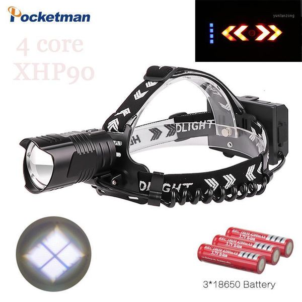 headlamps 8000lm 4 core xhp90 led headlamp fishing headlight 3 modes zoom waterproof powerful camping light powered by 3x18650 batteries1
headlamps 8000lm 4 core xhp90 led headlamp fishing headlight 3 modes zoom waterproof powerful camping light powered by 3x18650 batteries1