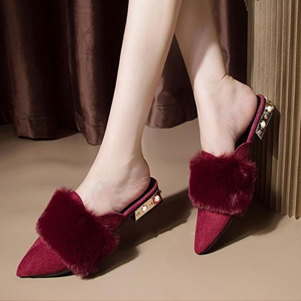 slipper for women shoes pearl heels furry muller slipper for students autumn winter 2020 new arrival casual women shoes, Black
slipper for women shoes pearl heels furry muller slipper for students autumn winter 2020 new arrival casual women shoes, Black