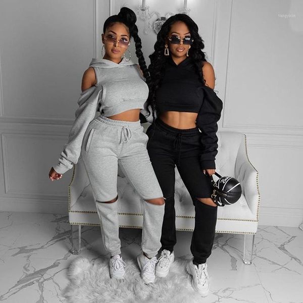 s-4xl plus size 2 piece set off shoulder hoodies pocket pants joggers women set fashion streetwear club outfits1, Gray
s-4xl plus size 2 piece set off shoulder hoodies pocket pants joggers women set fashion streetwear club outfits1, Gray