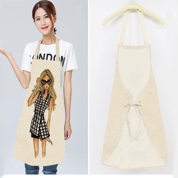 aprons girl printed kitchen apron women cotton linen sleeveless man chef cooking accessories 68*55 0033
aprons girl printed kitchen apron women cotton linen sleeveless man chef cooking accessories 68*55 0033