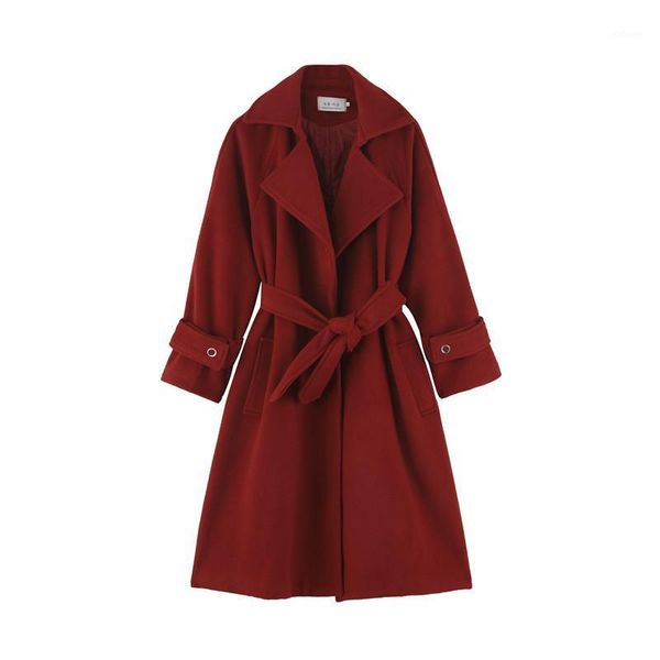 2020 new winter woolen coat long woolen coats red lapel fashion single breasted wool blends women's jacket1, Black
2020 new winter woolen coat long woolen coats red lapel fashion single breasted wool blends women's jacket1, Black