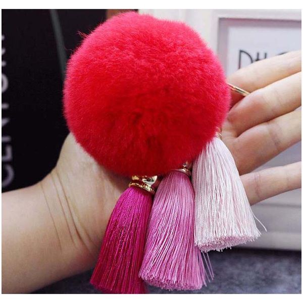 fashion 12 colors rabbit fur cony hair ball pompom charm thrice tassel pendant keychain for women car key ring handbag accessory f qylply, Slivery;golden
fashion 12 colors rabbit fur cony hair ball pompom charm thrice tassel pendant keychain for women car key ring handbag accessory f qylply, Slivery;golden