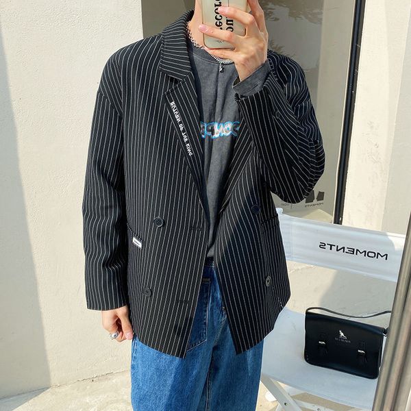 2021 new privathinker men's casual oversize stripe korean streetwear fashion jackets woman classic suit long sleeve clothing dzmr, Black;brown
2021 new privathinker men's casual oversize stripe korean streetwear fashion jackets woman classic suit long sleeve clothing dzmr, Black;brown