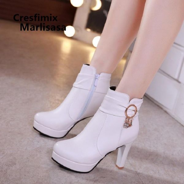 marlisasa female fashion sweet black comfortable autumn high heel boots women casual white boots lady street comfy f2332
marlisasa female fashion sweet black comfortable autumn high heel boots women casual white boots lady street comfy f2332
