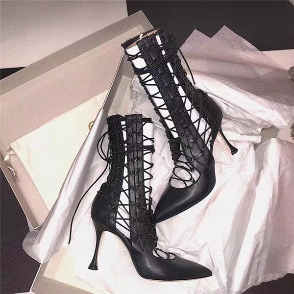 straps high heels gladiator shoes woman pointy toe black fashion ankle boots for women 2020 new cutouts lace up women boots
straps high heels gladiator shoes woman pointy toe black fashion ankle boots for women 2020 new cutouts lace up women boots