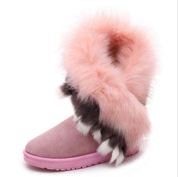 женская осень зима fur boots дамы теплый ботильоны для женщин снегоступы botas альтас mujer водонепроницаемый нескользящей теплой обуви, Black
женская осень зима fur boots дамы теплый ботильоны для женщин снегоступы botas альтас mujer водонепроницаемый нескользящей теплой обуви, Black