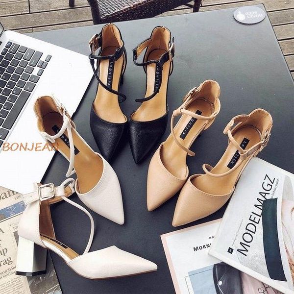 sandals 2021 summer women's square heel single shoes pointed toe high heels shallow fashion buckle strap, Black
sandals 2021 summer women's square heel single shoes pointed toe high heels shallow fashion buckle strap, Black