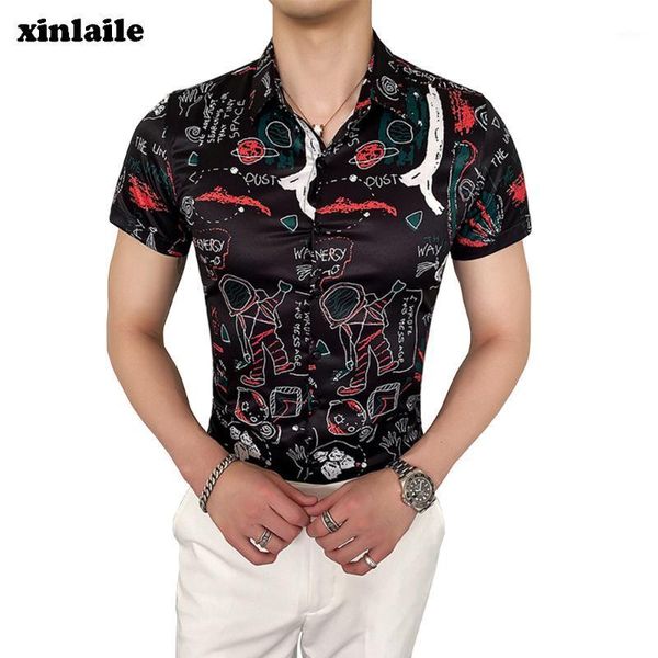 men's fashion shirt short sleeve floral shirt summer black men's dress button lapel korean slim wear1, White;black
men's fashion shirt short sleeve floral shirt summer black men's dress button lapel korean slim wear1, White;black