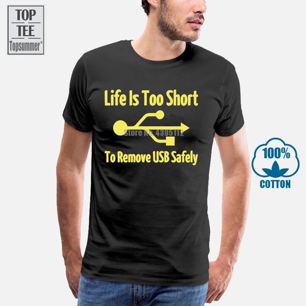 sport company t shirts short sleeve men printed ife is too short to remove usb safely crew neck tee
sport company t shirts short sleeve men printed ife is too short to remove usb safely crew neck tee