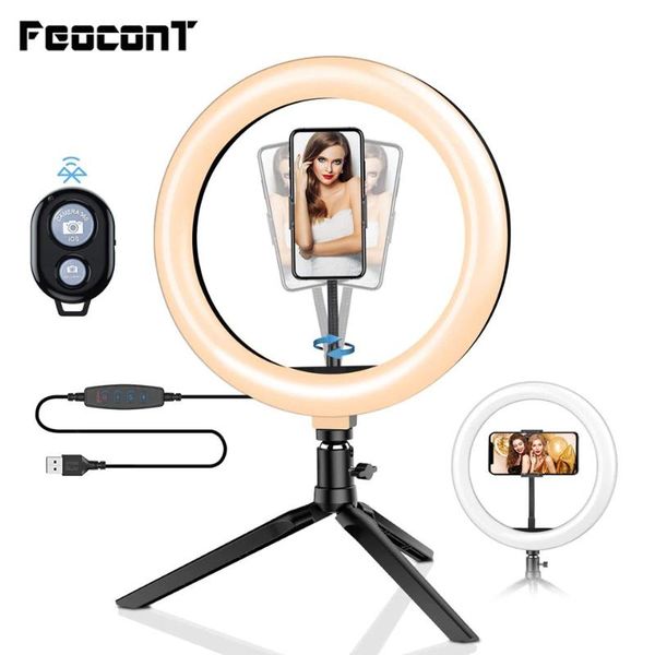 10.2" ring light profissional led ring lamp with tripod phone holder for youtube video live makeup pgraphy lighting vlogging
10.2" ring light profissional led ring lamp with tripod phone holder for youtube video live makeup pgraphy lighting vlogging