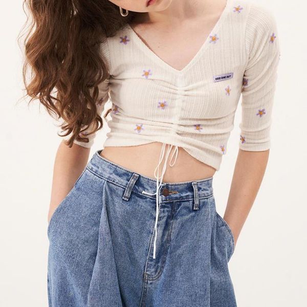 embroidery short pleated pullovers korean vintage 2020 spring sweater women chic slim pull femme flower ladies pullover1, White;black
embroidery short pleated pullovers korean vintage 2020 spring sweater women chic slim pull femme flower ladies pullover1, White;black