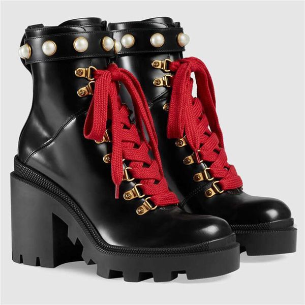 women leather embroidered ankle luxury boot designer shoes crystals martin boots sylvie web lace-up ankle boot real leather with diamonds, Black
women leather embroidered ankle luxury boot designer shoes crystals martin boots sylvie web lace-up ankle boot real leather with diamonds, Black
