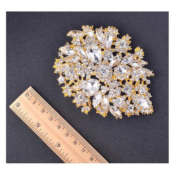 new bridal brooches pin large colorful rhinestone crystal flower big brooch bouquet wedding jewelry be wmtxzg new_dhbest, Gray
new bridal brooches pin large colorful rhinestone crystal flower big brooch bouquet wedding jewelry be wmtxzg new_dhbest, Gray