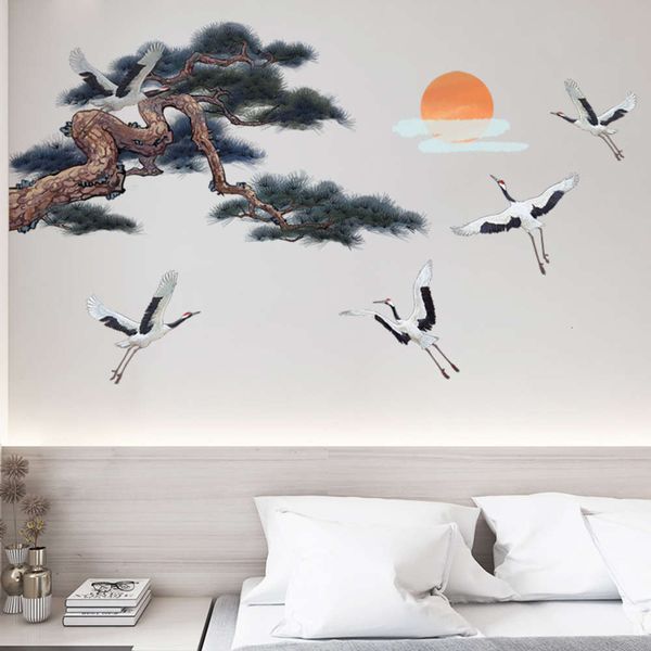 super 4 chine style sunset white crane ancient pine wall sticker home living room sofa self adhive wallpaper mg1006
super 4 chine style sunset white crane ancient pine wall sticker home living room sofa self adhive wallpaper mg1006