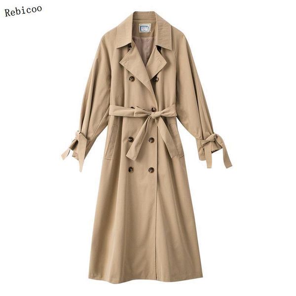 women's trench coats spring autumn korean double-breasted long female solid casual windbreakers women loose outerwear lady overcoat, Tan;black
women's trench coats spring autumn korean double-breasted long female solid casual windbreakers women loose outerwear lady overcoat, Tan;black