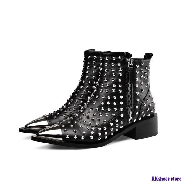 fashion buckle genuine leather rivets motorcycle ankle boots woman brand shoes female spring/autumn boots sandals shoes women, Black
fashion buckle genuine leather rivets motorcycle ankle boots woman brand shoes female spring/autumn boots sandals shoes women, Black