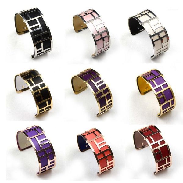 25mm manchette labyrinthe medium finition bracelets cuff rectangular diy reversible leathers insert moods valentine's day gift1, Black
25mm manchette labyrinthe medium finition bracelets cuff rectangular diy reversible leathers insert moods valentine's day gift1, Black