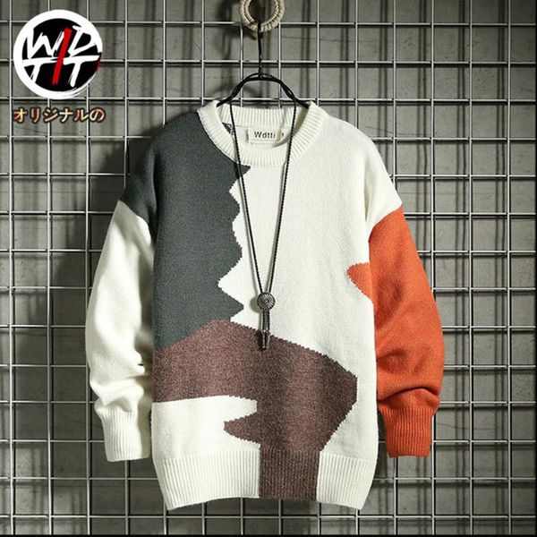men's sweaters striped knitted harajuku hip hop casual pullover jumper sweater streetwear mens fashion, White;black
men's sweaters striped knitted harajuku hip hop casual pullover jumper sweater streetwear mens fashion, White;black