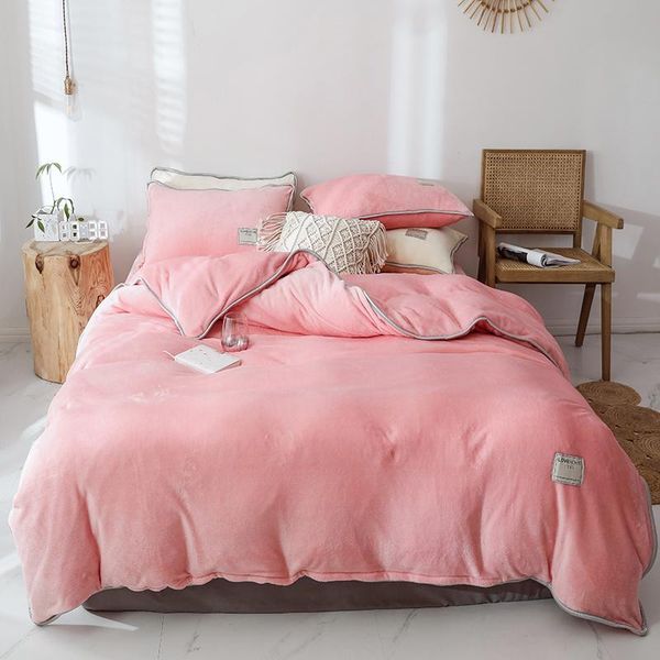 bedding sets pink gray yellow purple blue solid color winter thick fleece pillowcases velvet duvet bed flannel set cover fabric sheet
bedding sets pink gray yellow purple blue solid color winter thick fleece pillowcases velvet duvet bed flannel set cover fabric sheet