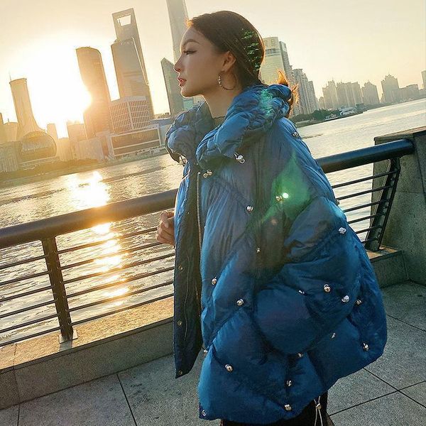 2021 new arrival autumn winter women solid white duck down beading coats ladies thick warm duck down loose jackets parkas z3281, Black
2021 new arrival autumn winter women solid white duck down beading coats ladies thick warm duck down loose jackets parkas z3281, Black