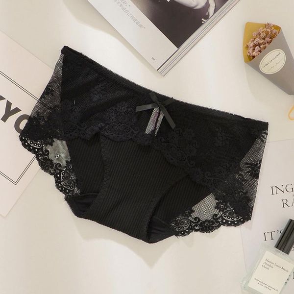 women's panties lace japanese ladies underwear mid-low waist temptation seamless breathable briefs women, Black;pink
women's panties lace japanese ladies underwear mid-low waist temptation seamless breathable briefs women, Black;pink