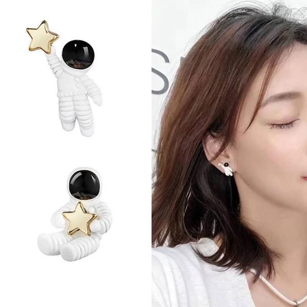 stud spaceman earrings for women girls minimalist jewelry accessories 1pair stainless steel earings trendy push-back metal1, Golden;silver
stud spaceman earrings for women girls minimalist jewelry accessories 1pair stainless steel earings trendy push-back metal1, Golden;silver