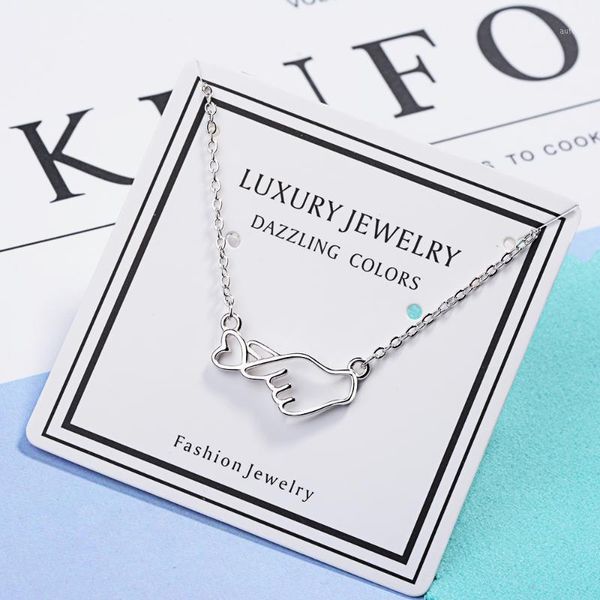 meekcat brand fashion cute gesture hand hollow love heart clavicle chian necklace 925 sterling silver necklace collares de prata1
meekcat brand fashion cute gesture hand hollow love heart clavicle chian necklace 925 sterling silver necklace collares de prata1