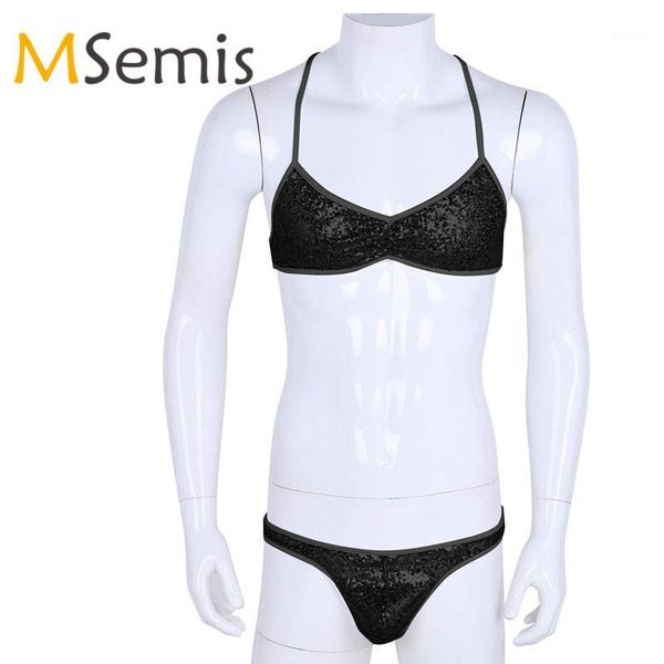 2pcs mens sissy lingerie bra set sissy bra with panties shiny sequins spaghetti strap cross back with underwear1, Red;black
2pcs mens sissy lingerie bra set sissy bra with panties shiny sequins spaghetti strap cross back with underwear1, Red;black