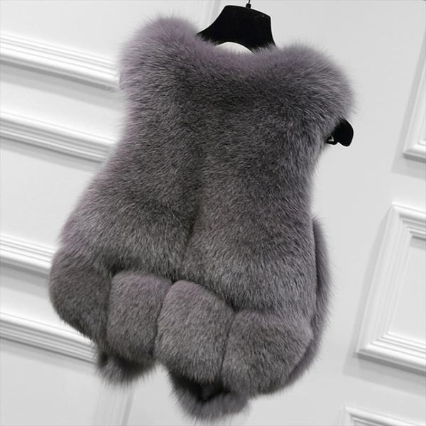 2021 fur vest waistcoat short imitation fox hair faux fur coat plush winter female jacket faux coat black wine red b107
2021 fur vest waistcoat short imitation fox hair faux fur coat plush winter female jacket faux coat black wine red b107