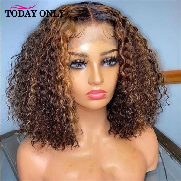 highlight kinky curly wig human hair curly 13x4 lace front wig 150% density blonde brown brazilian human hair lace closure wigs, Black;brown
highlight kinky curly wig human hair curly 13x4 lace front wig 150% density blonde brown brazilian human hair lace closure wigs, Black;brown