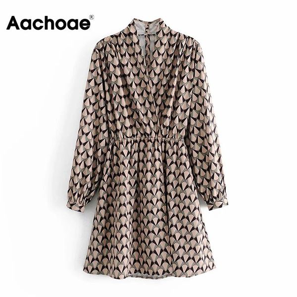 aachoae geometric print a line vintage dress women elegant v neck elastic waist dresses female long sleeve party mini dress, Black;gray
aachoae geometric print a line vintage dress women elegant v neck elastic waist dresses female long sleeve party mini dress, Black;gray