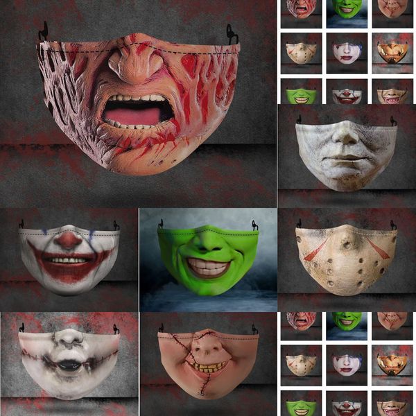 design party cosplay masks washable joker face digital printing halloween skull protection cotton mask 
design party cosplay masks washable joker face digital printing halloween skull protection cotton mask