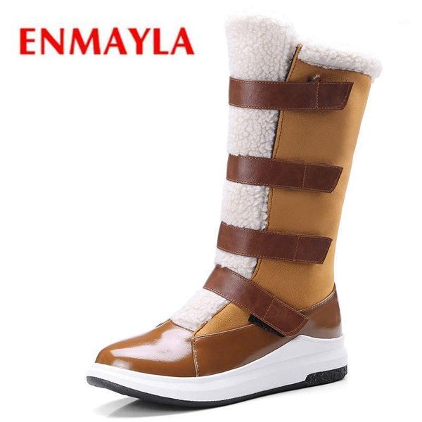 enmayla 2020 new women boots round toe fur snow boots keep warm footwear cotton shoes lady zyl0631, Black
enmayla 2020 new women boots round toe fur snow boots keep warm footwear cotton shoes lady zyl0631, Black