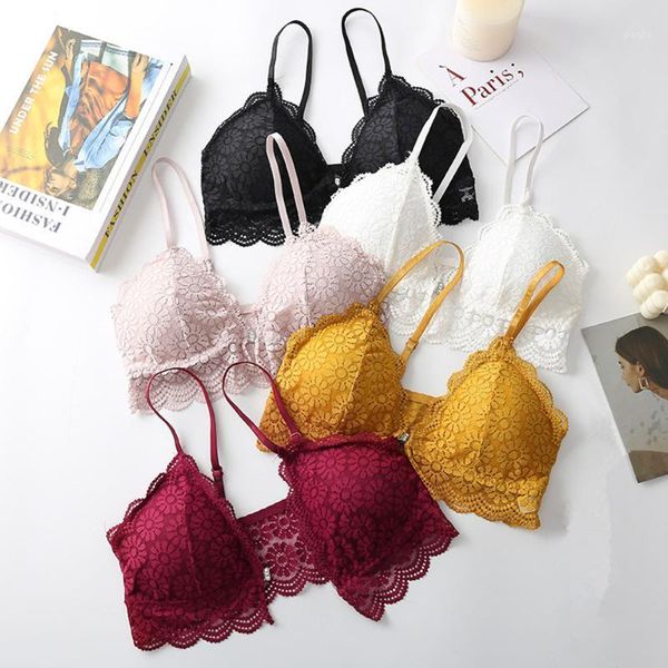 women floral lace wirebra backless thin cup bras lingerie comfort bralette padded brassiere seamless girls underwear1, Red;black
women floral lace wirebra backless thin cup bras lingerie comfort bralette padded brassiere seamless girls underwear1, Red;black