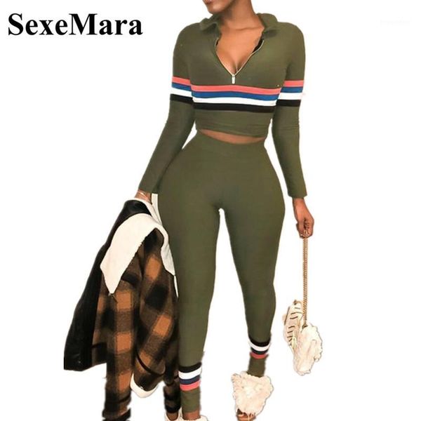 sexemara striped army green tracksuit women two piece set and track pants leggings bodycon 2 piece sweatsuit d34-ad681, Gray
sexemara striped army green tracksuit women two piece set and track pants leggings bodycon 2 piece sweatsuit d34-ad681, Gray