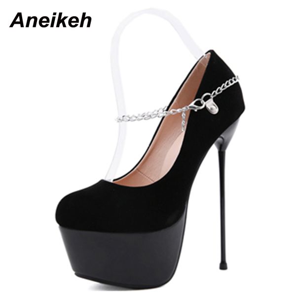 aneikeh 2021 new spring fashion chain flock women's shoes pumps thin heels round toe buckle strap basic platform shallow black c0129
aneikeh 2021 new spring fashion chain flock women's shoes pumps thin heels round toe buckle strap basic platform shallow black c0129