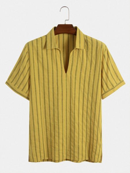 men vertical stripe shirt b7og#, White;black