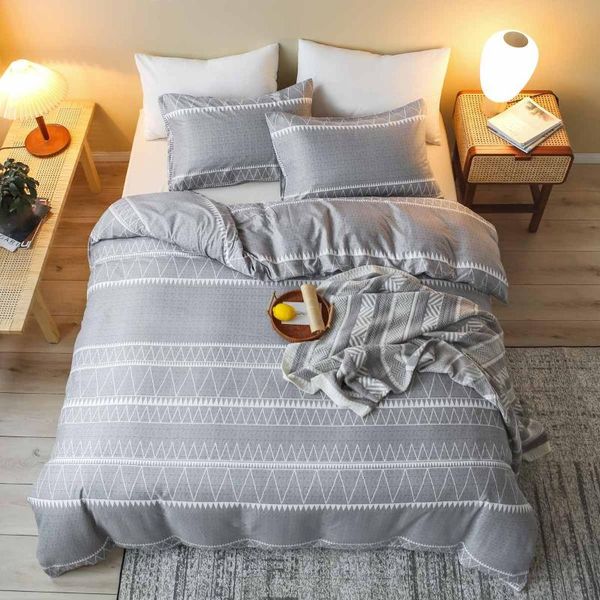 bedding sets simple luxury king size gray geometric printed bed linen duvet cover set quilt covers bedclothes (no sheet)
bedding sets simple luxury king size gray geometric printed bed linen duvet cover set quilt covers bedclothes (no sheet)