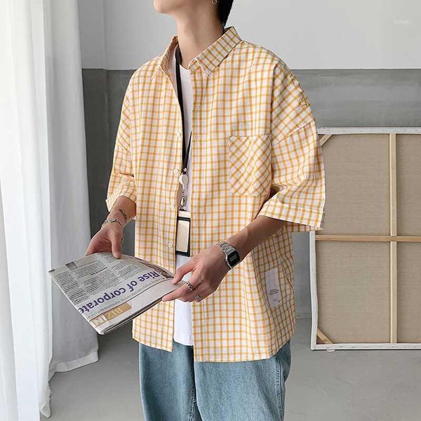 2020 summer shirts men loose thin shirts plaid print men clothing polyester short sleeve fashion camisa masculina1, White;black
2020 summer shirts men loose thin shirts plaid print men clothing polyester short sleeve fashion camisa masculina1, White;black