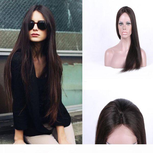 dark brown full lace wigs unprocessed remy human hair long straight front lace wigs natural hairline glueless brazilian lace wigs, Black;brown
dark brown full lace wigs unprocessed remy human hair long straight front lace wigs natural hairline glueless brazilian lace wigs, Black;brown