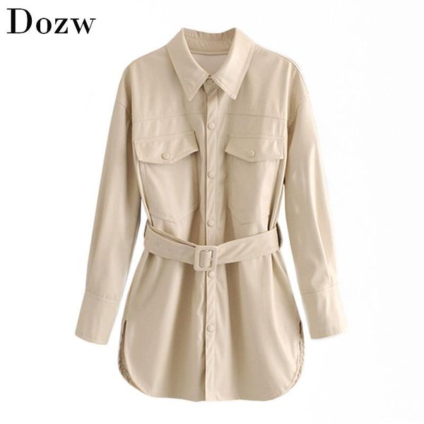 women fashion solid pu leather jacket pockets sashes decorate coat female turn down collar ladies outerwear chaqueta mujer, Black
women fashion solid pu leather jacket pockets sashes decorate coat female turn down collar ladies outerwear chaqueta mujer, Black