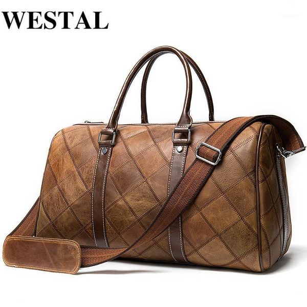 duffel bags westal men's luggage travel genuine leather duffle bag suitcase and tote carry on big/weekend1
duffel bags westal men's luggage travel genuine leather duffle bag suitcase and tote carry on big/weekend1