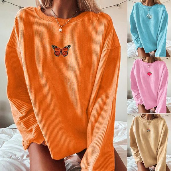 40#women applique butterfly print long sleeve shirts o-neck casual brief pullover elegant autumn daily knitting blouse1, White
40#women applique butterfly print long sleeve shirts o-neck casual brief pullover elegant autumn daily knitting blouse1, White