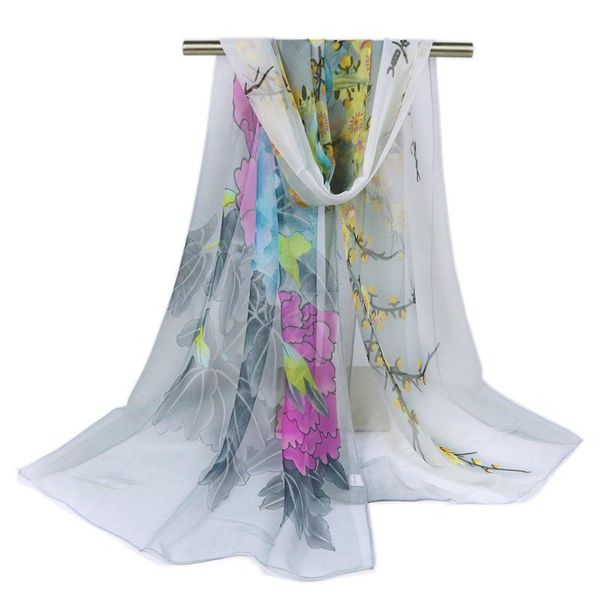 elifashion women matched watercolor flowers scarf long soft wrap ladies georgette scarves luxury shawl warm & fashion in winter, Blue;gray
elifashion women matched watercolor flowers scarf long soft wrap ladies georgette scarves luxury shawl warm & fashion in winter, Blue;gray